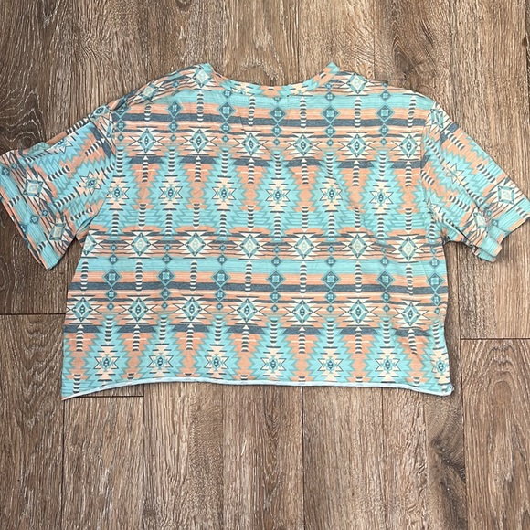 4/$20🥳 Rock & Roll Denim crop top women’s size M - Picture 3 of 3